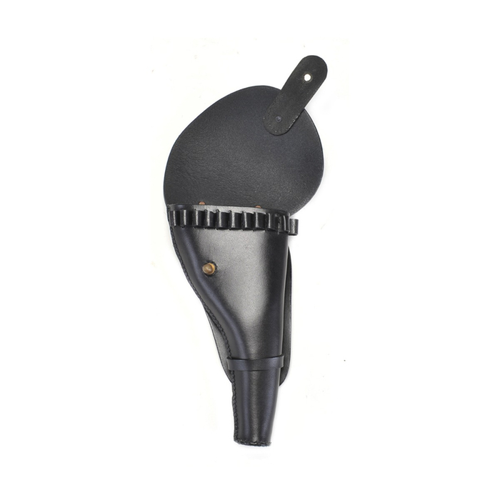 Black Leather Ropes Holster With Shell Loops