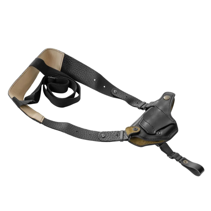 Black Leather Shoulder & OWB Holster for Glock