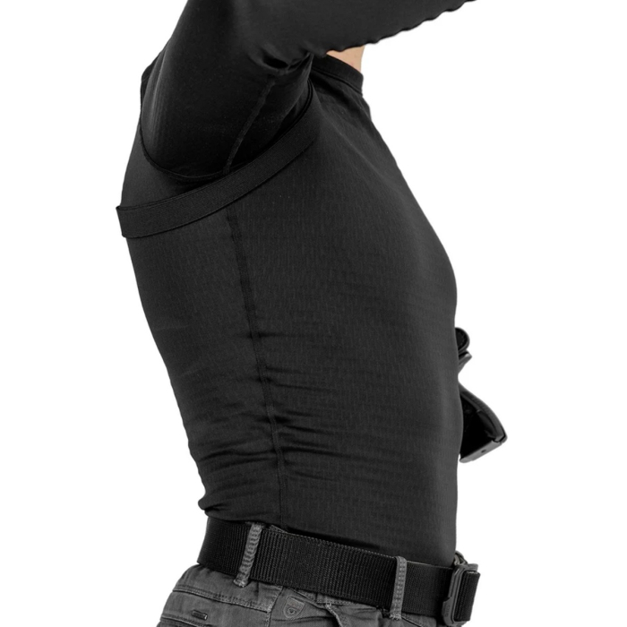 Black Leather Shoulder & OWB Holster for Glock