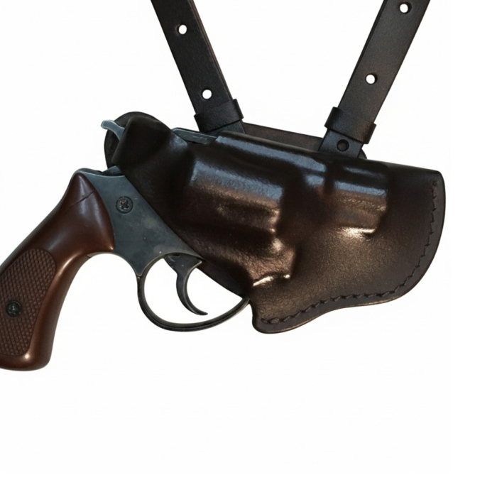 Black Leather Horizontal Shoulder Holster