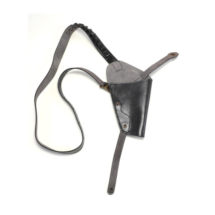 Black Leather Shoulder Holster With Shell Loops