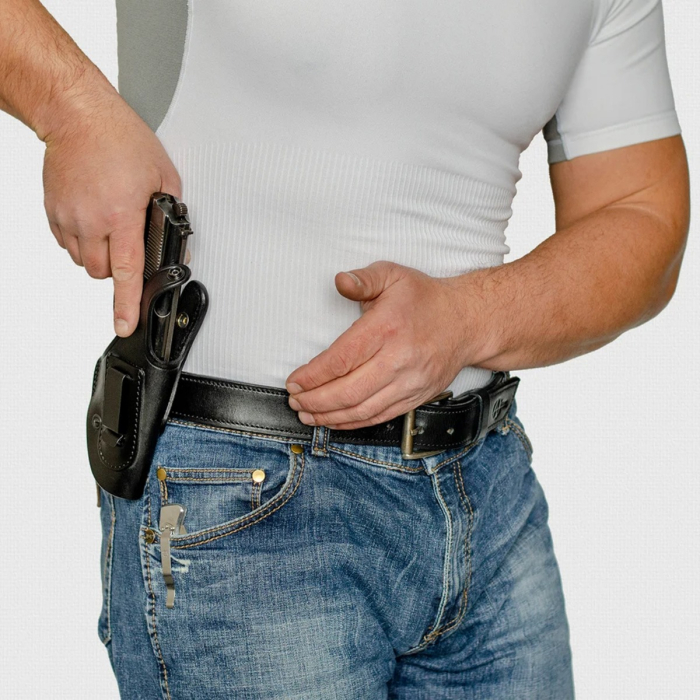 Black Leather Shoulder Holster for TT Tokarev M57