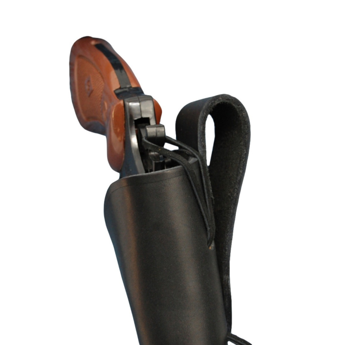 Black Leather Western Style OWB Holster