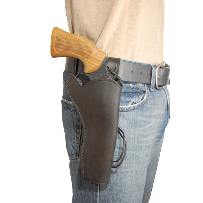 Black Leather Western Style OWB Holster