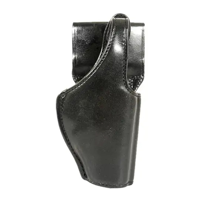 Black Leather Belt Holster With Thumb Break Retention