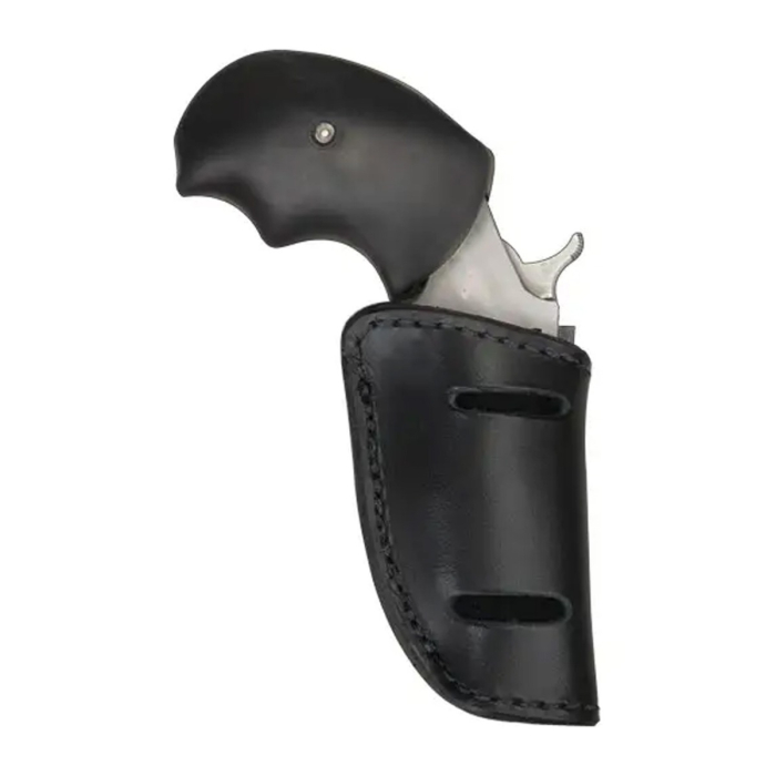 Black Leather Boot And Belt Slide Holster