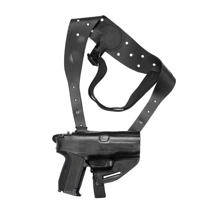 Black Horizontal Shoulder Holster (Thumb Break)