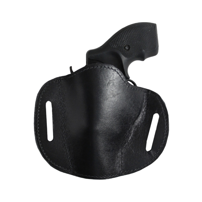 Black Leather Pancake Belt Slide Holster