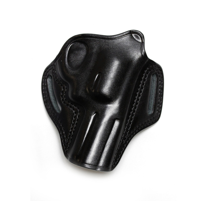 Black Leather Pancake OWB Revolver Holster