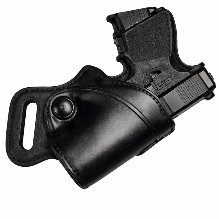 Black Leather Rear Guard Holster 