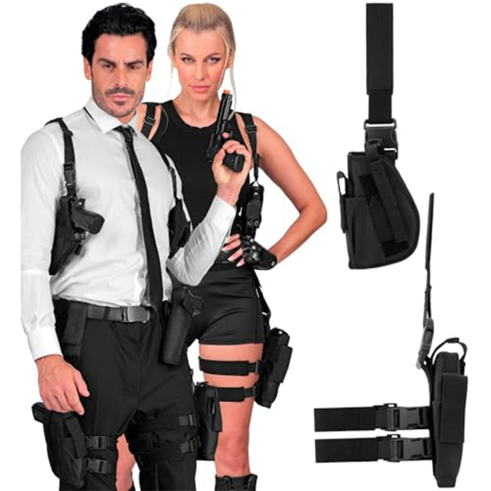 Black Left Leg Tactical Holster