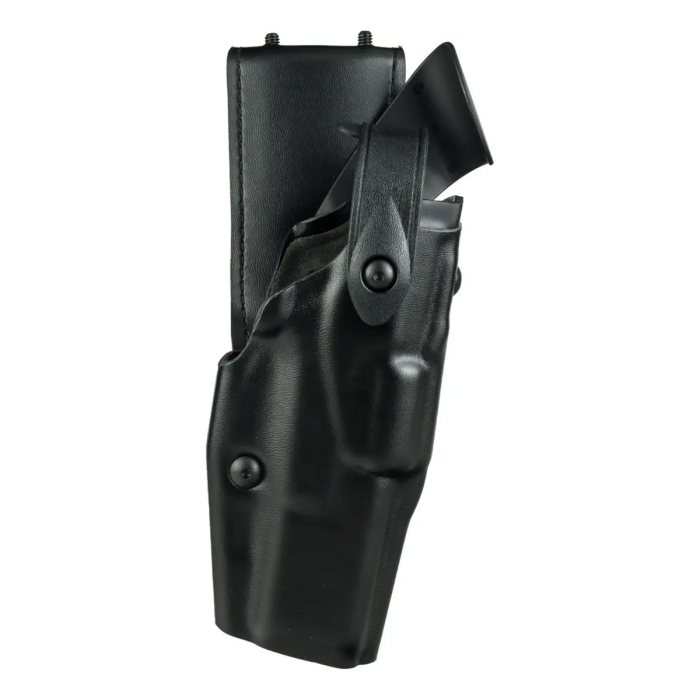 Black Low Ride Duty Belt Holster With Level Three Retention