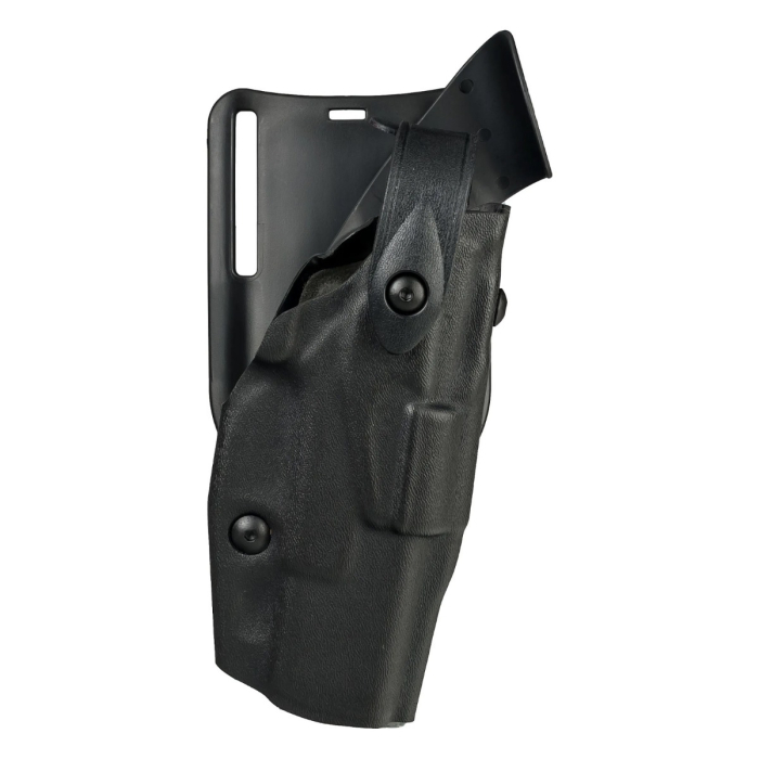 Black Low Ride Duty Belt Holster With Level Three Retention