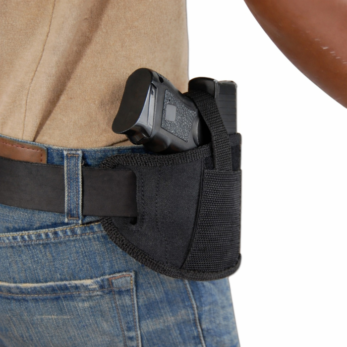 Black Nylon Hunting Pancake Holster