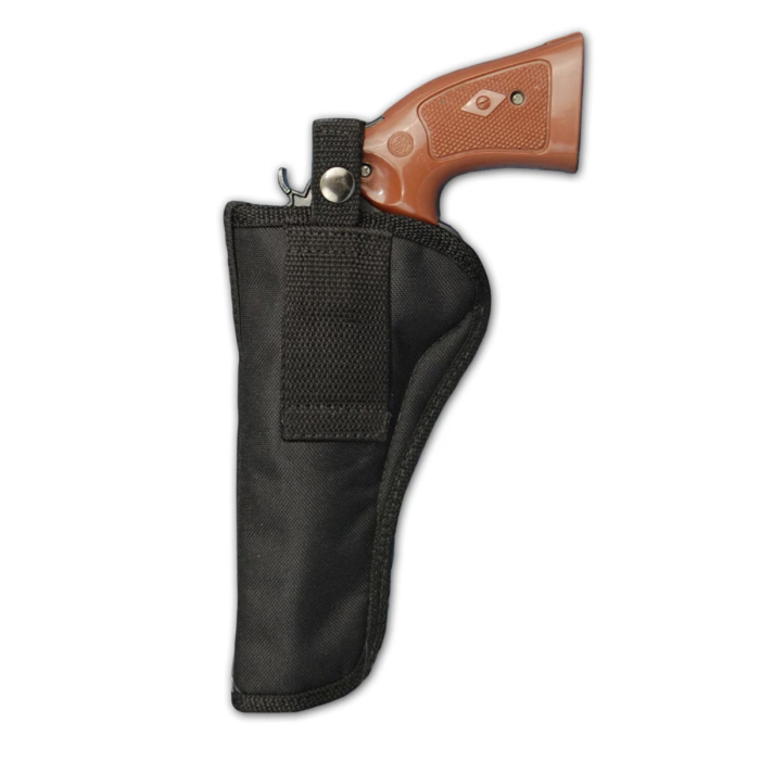 Black Nylon Revolver Belt Holster