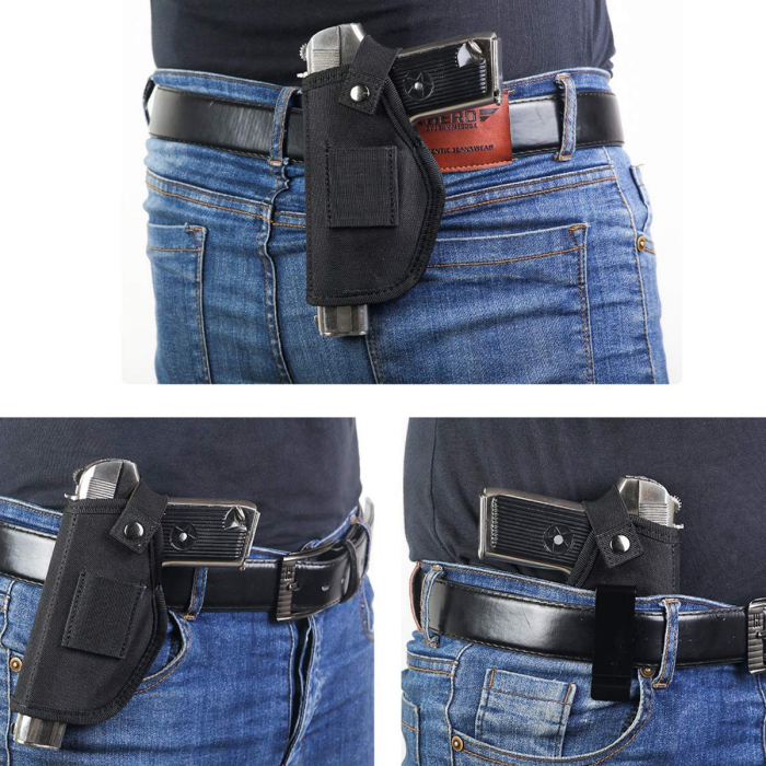 Black Nylon Universal IWB OWB Holster