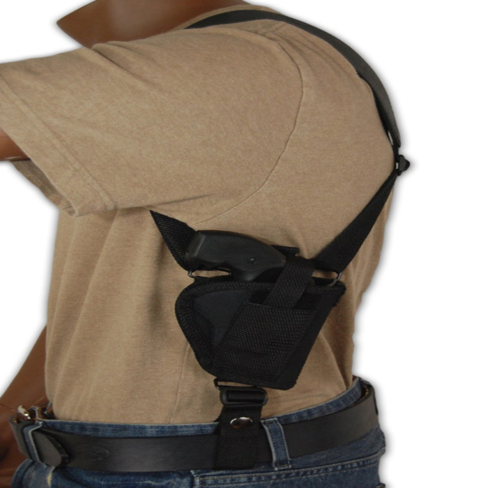 Black Nylon Vertical Shoulder Holster