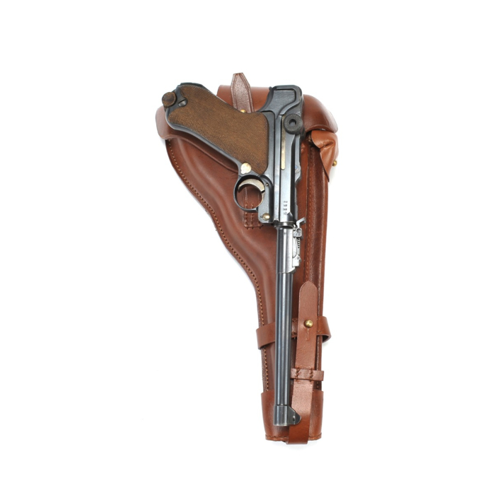 Brown Leather Artillery Luger Holster