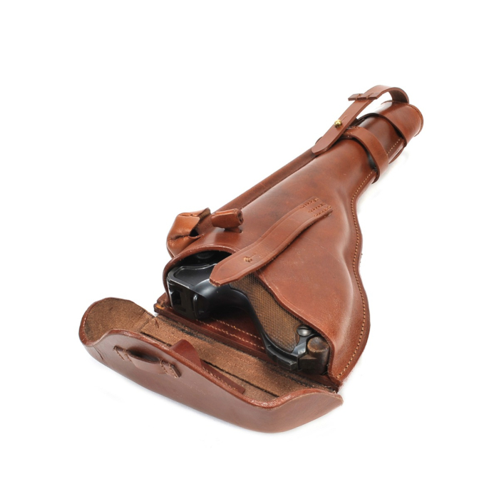 Brown Leather Artillery Luger Holster