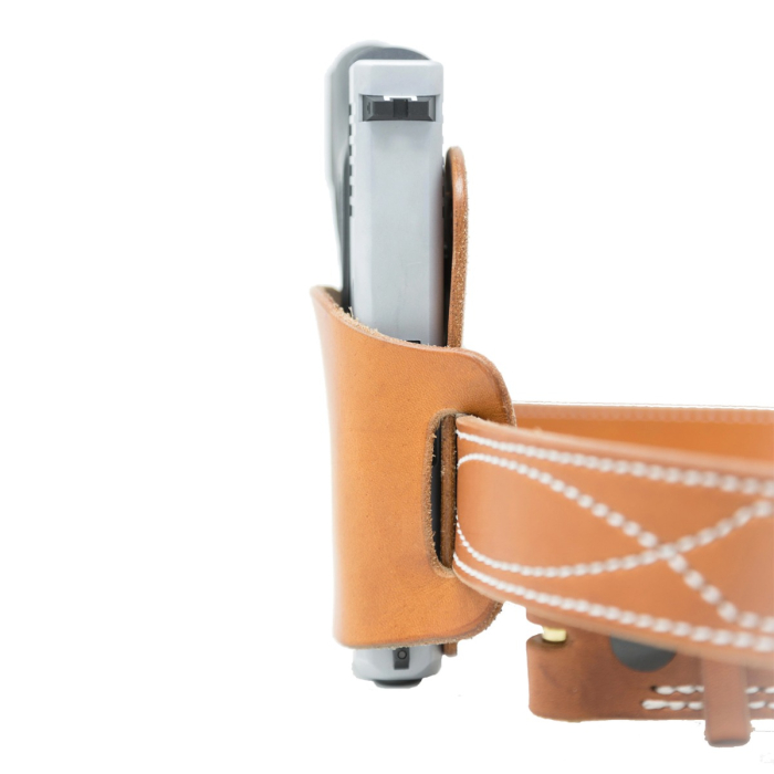 Brown Leather Belt Slide OWB Holster
