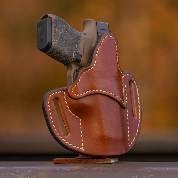 Brown Leather Close Contact OWB Holster