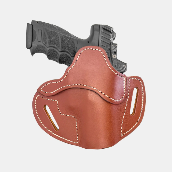 Brown Leather Close Contact OWB Holster