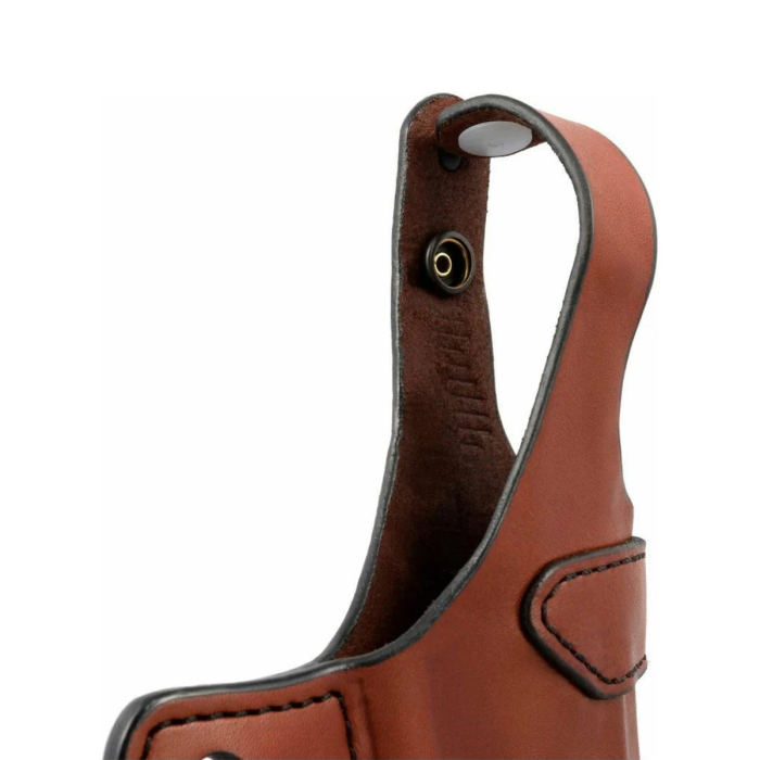 Brown Leather OWB Holster With Thumb Break