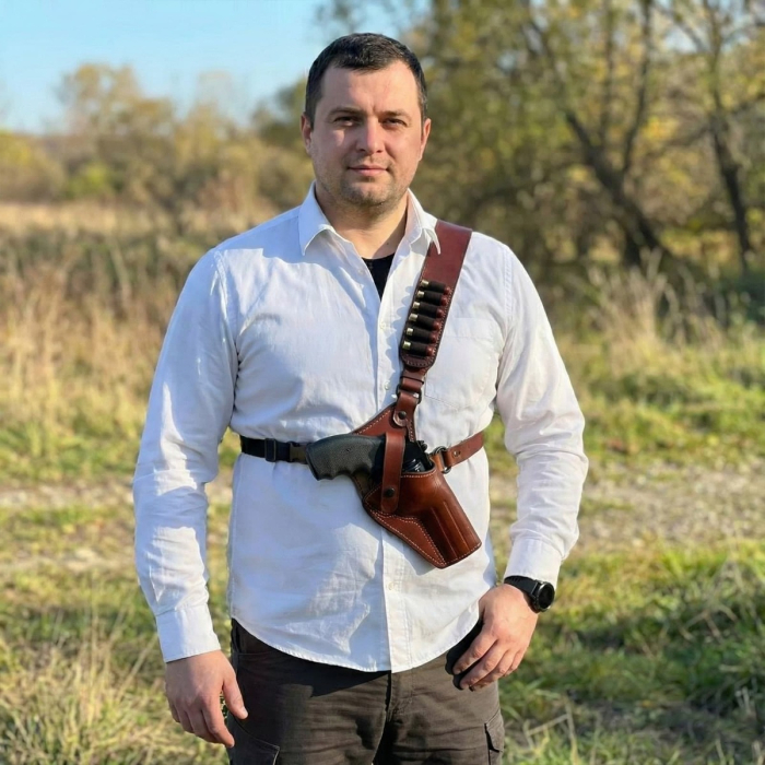 Brown Leather Forester Chest Holster
