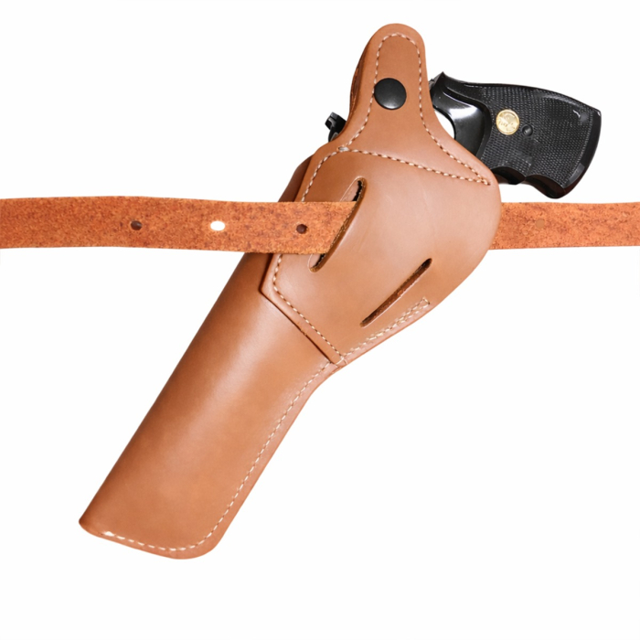 Brown Leather Two Position Cross Draw Holster