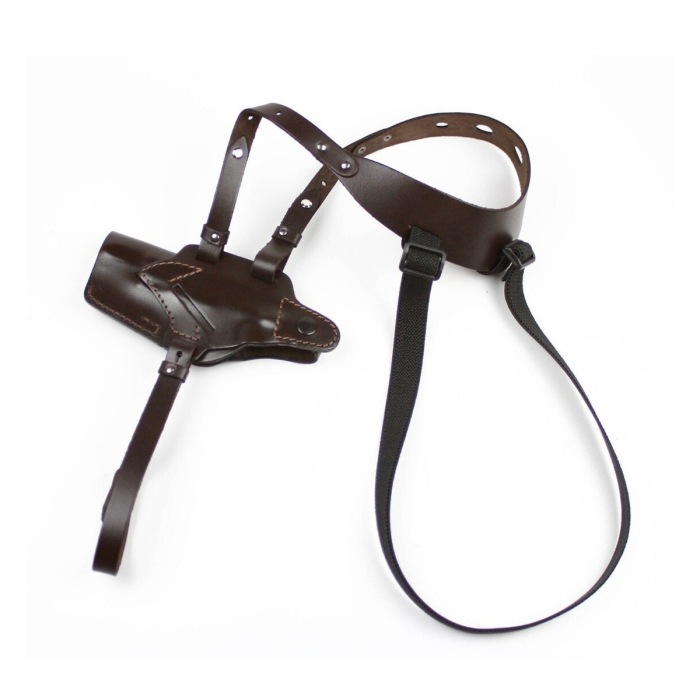 Brown Leather Horizontal Shoulder Carry Holster