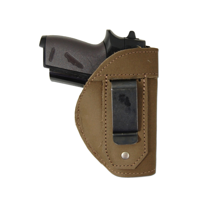 Brown Leather IWB Holster For Pocket Pistols