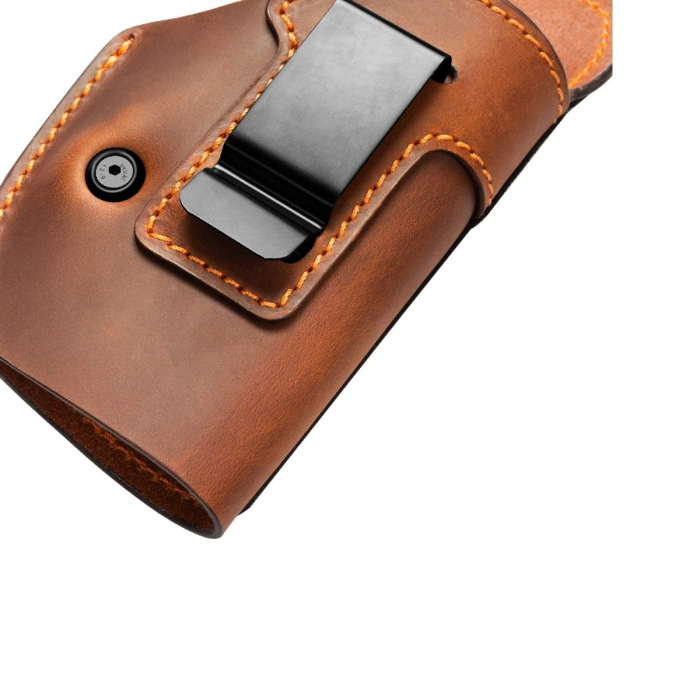 Brown Leather IWB Holster for Concealed Carry