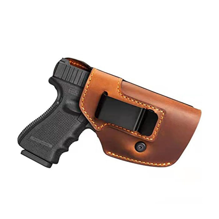 Brown Leather IWB Holster for Concealed Carry