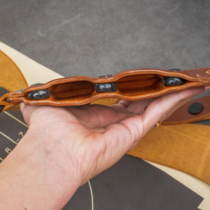 Brown Leather Horizontal Shoulder Holster System