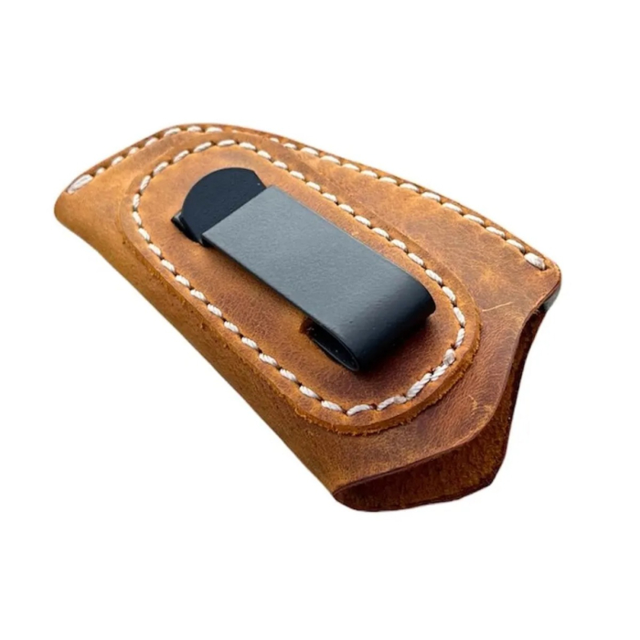 Brown Leather OWB Clip Holster