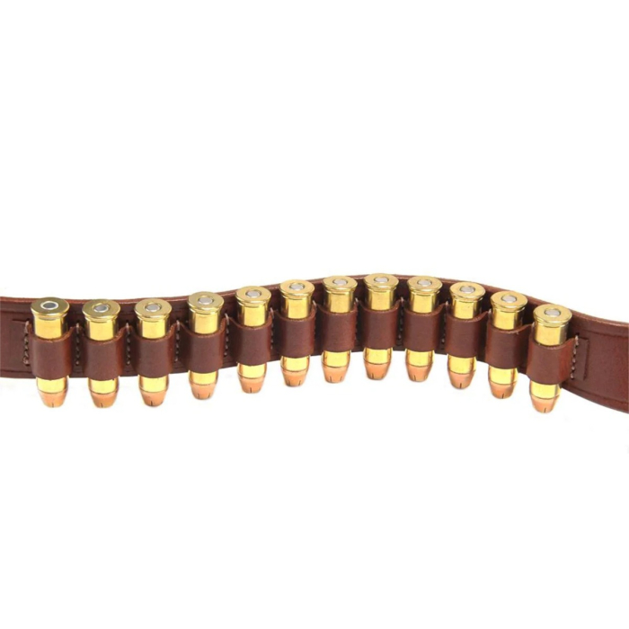 Brown Leather Shoulder Holster With Shell Loops