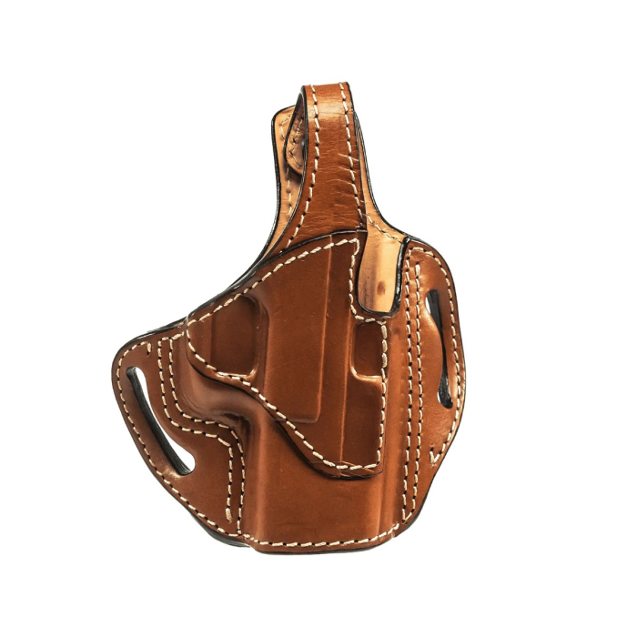 Brown Leather Thumb Break OWB Holster
