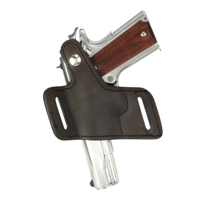 Brown Leather Thumb Break OWB Holster
