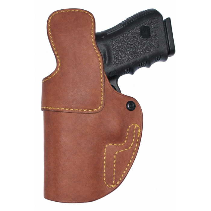 Brown Leather Tuckable IWB Holster With Forward Cant
