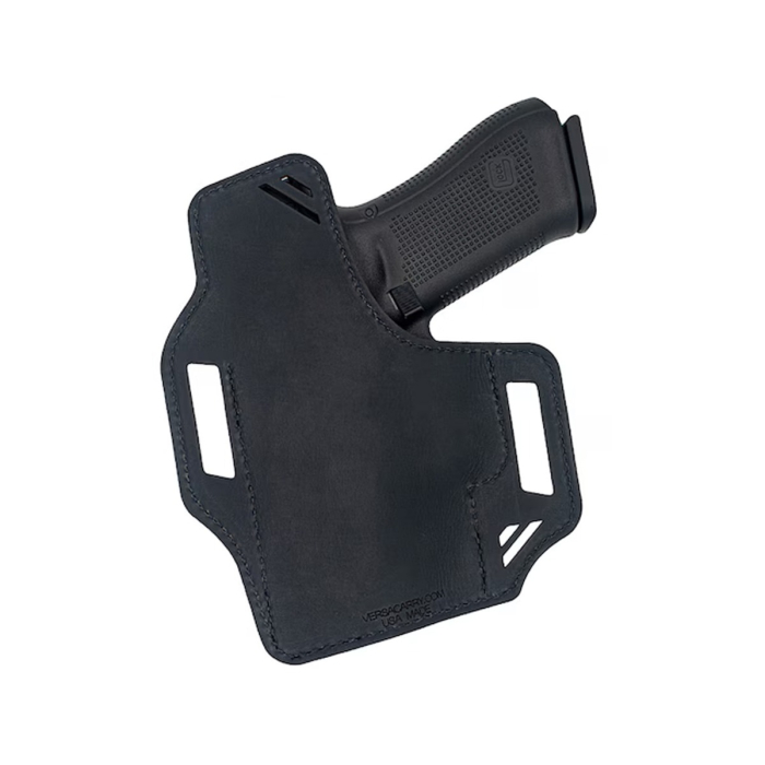 Brown Black Leather Optics Ready OWB Holster