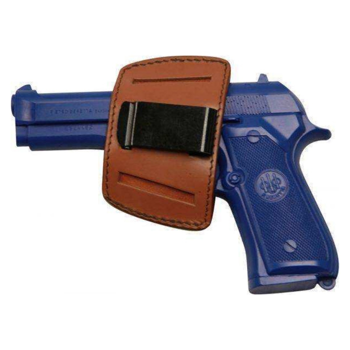 Brown Leather Belt Slide Holster