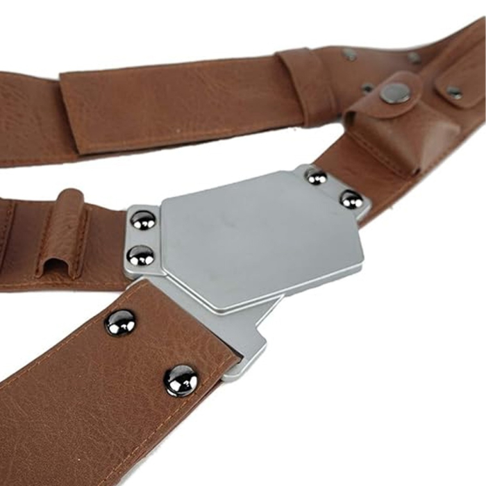 Brown Leather Drop Leg Holster Belt