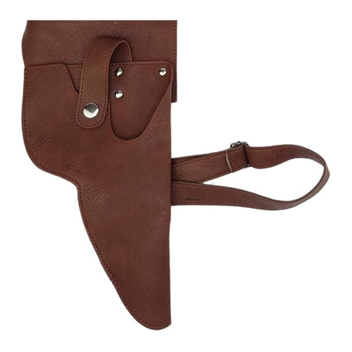 Brown Leather Drop Leg Holster Belt