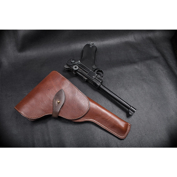 Brown Leather Flap Hunting Holster
