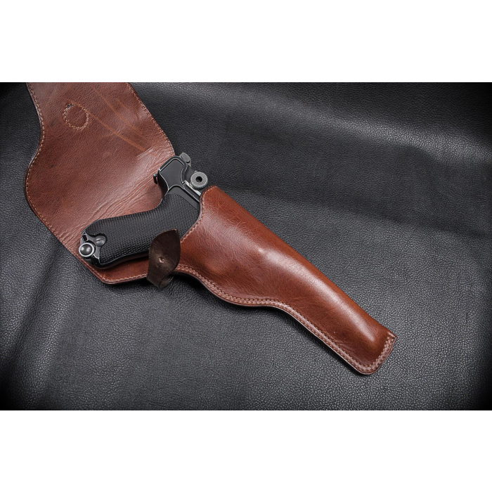 Brown Leather Flap Hunting Holster