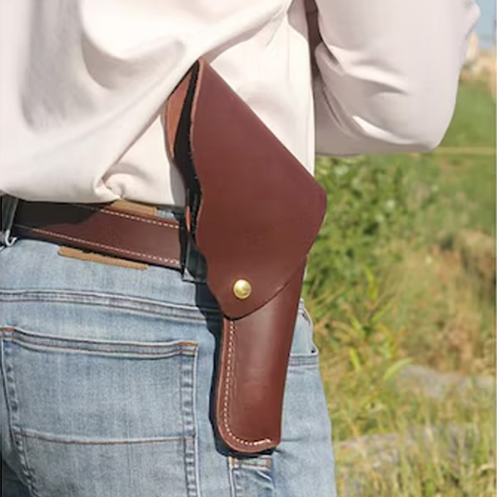 Brown Leather Flap OWB Holster