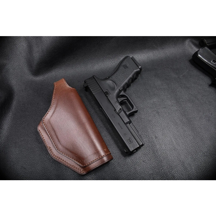 Brown Leather OWB Hunting Holster