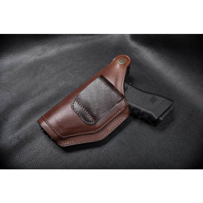 Brown Leather OWB Hunting Holster