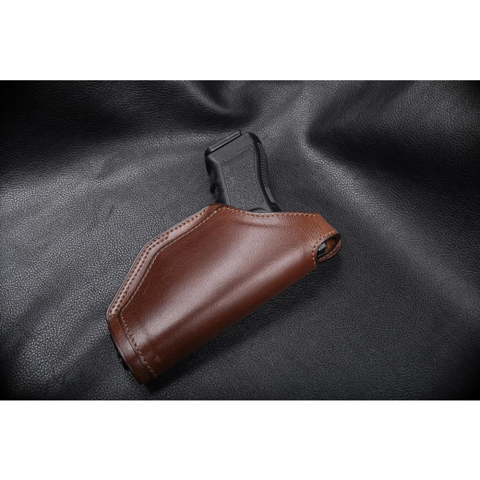 Brown Leather OWB Hunting Holster