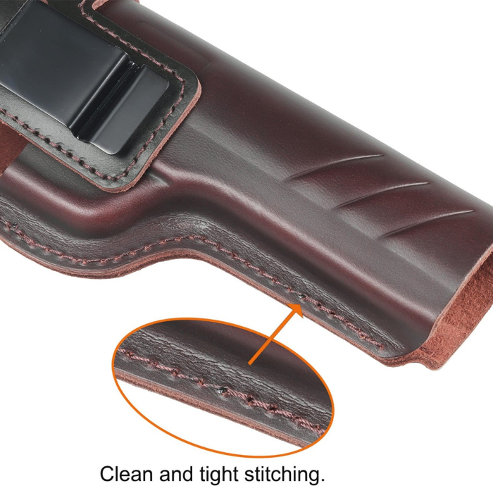 Brown Leather Trail Holster With Thumb Break